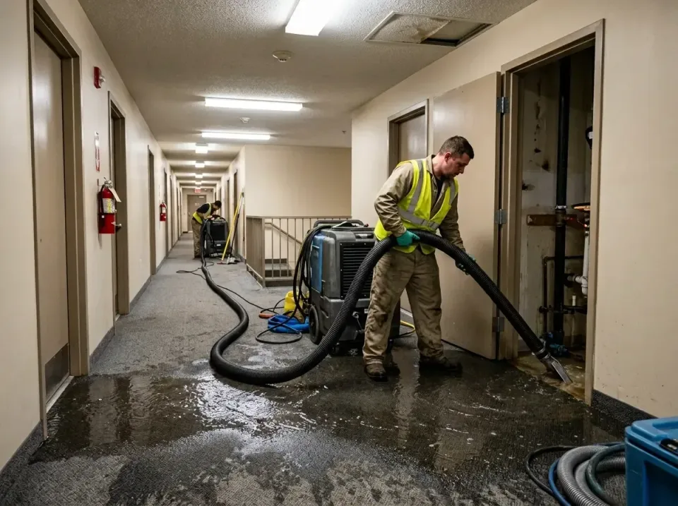 multi-unit-apartment-hallway-f-005 — frequently asked questions, Emergency Burst Pipe Water Extraction & Removal in Spring M…